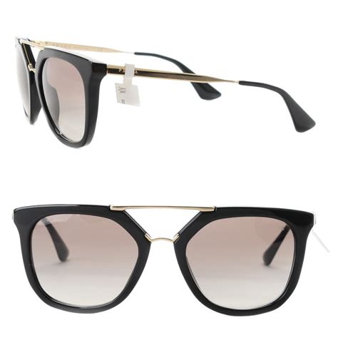 occhiale da sole prada spr 13q|PRADA Catwalk Sunglasses SPR 13Q Black .